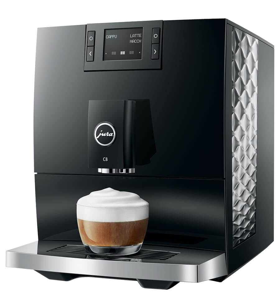 JURA C8 15690 Piano Black Bean-to-Cup Coffee Machine – Coffee