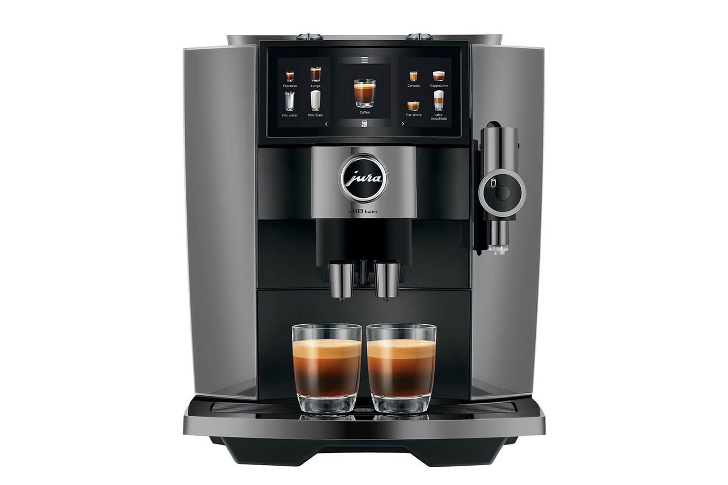 JURA J10 Twin 15723 Diamond Onyx Bean-to-Cup Coffee Machine