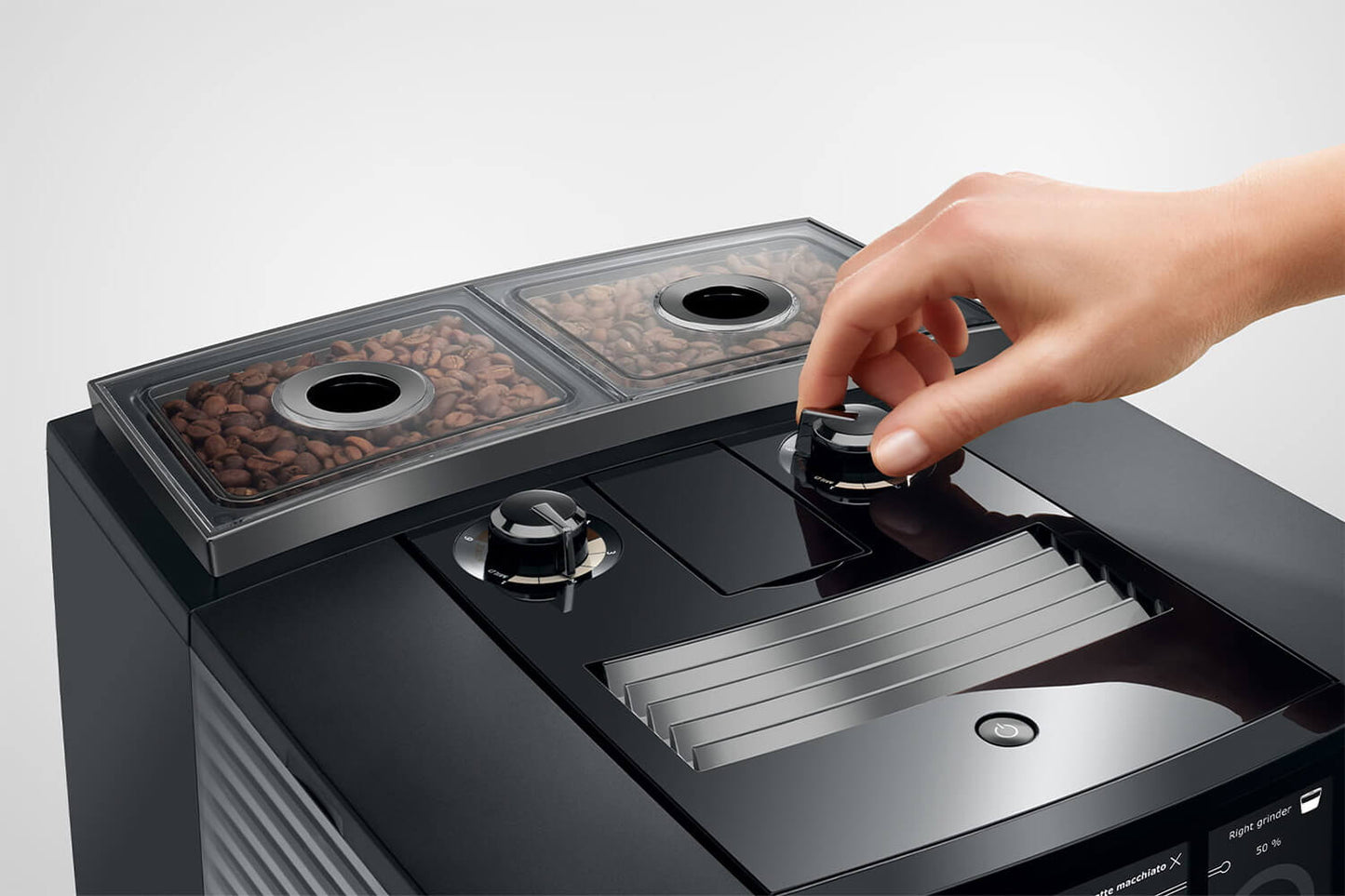 JURA J10 Twin 15723 Diamond Onyx Bean-to-Cup Coffee Machine