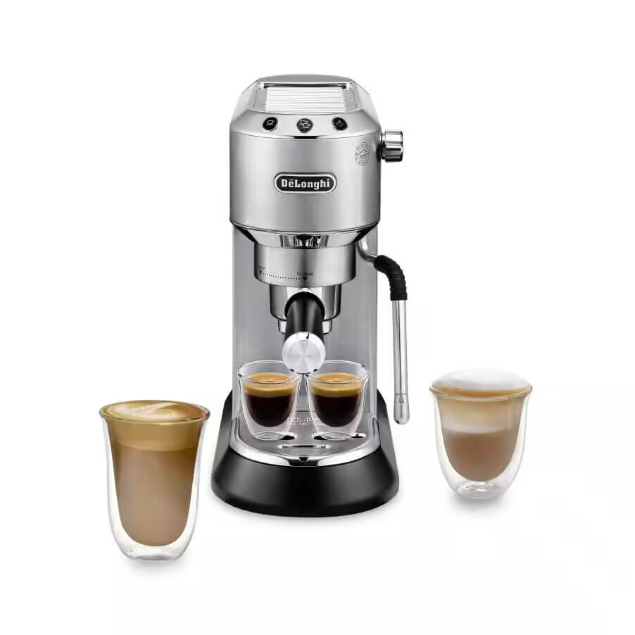 De'Longhi Dedica Arte EC885.M Manual Espresso Coffee Machine - Silver