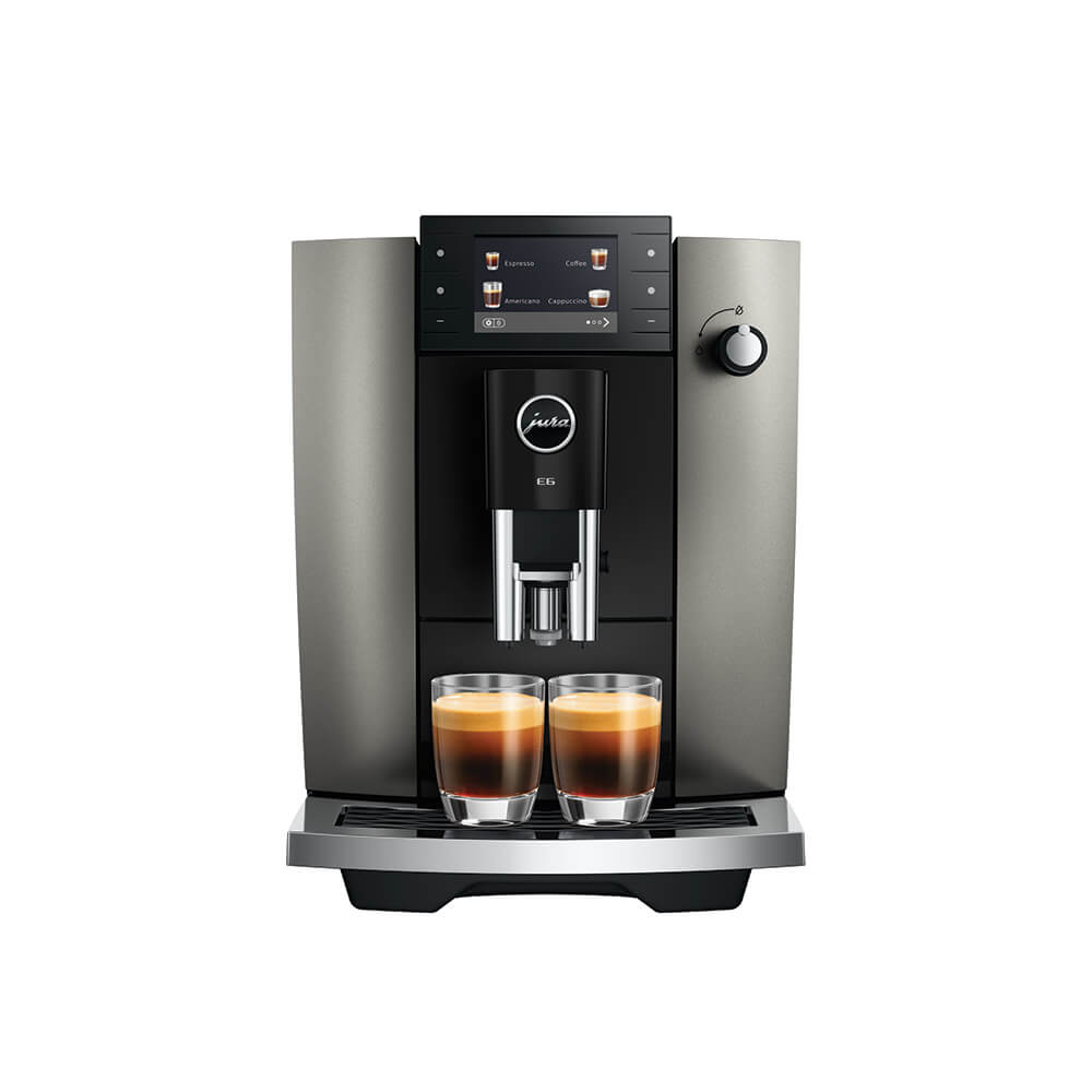 JURA E6 15854 Dark Inox  Bean-to-Cup Coffee Machine