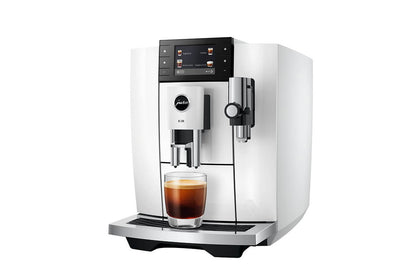 JURA E8 15841 Piano White Bean-to-Cup Coffee Machine