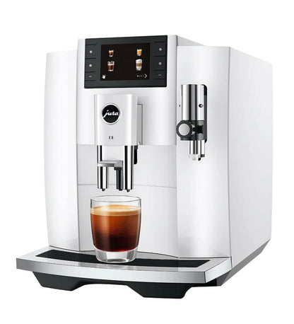 JURA E8 15662 Piano White Bean-to-Cup Coffee Machine