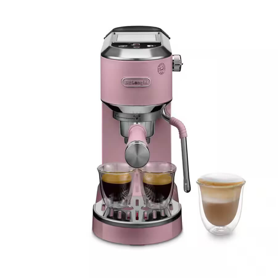 De'Longhi Dedica Duo EC890.PK Manual Espresso Coffee Machine - Pink
