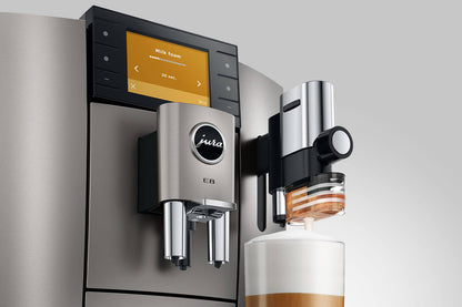 JURA E8 15721 Midnight Silver Bean-to-Cup Coffee Machine