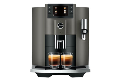 JURA E8 15583 Dark INOX Bean-to-Cup Coffee Machine