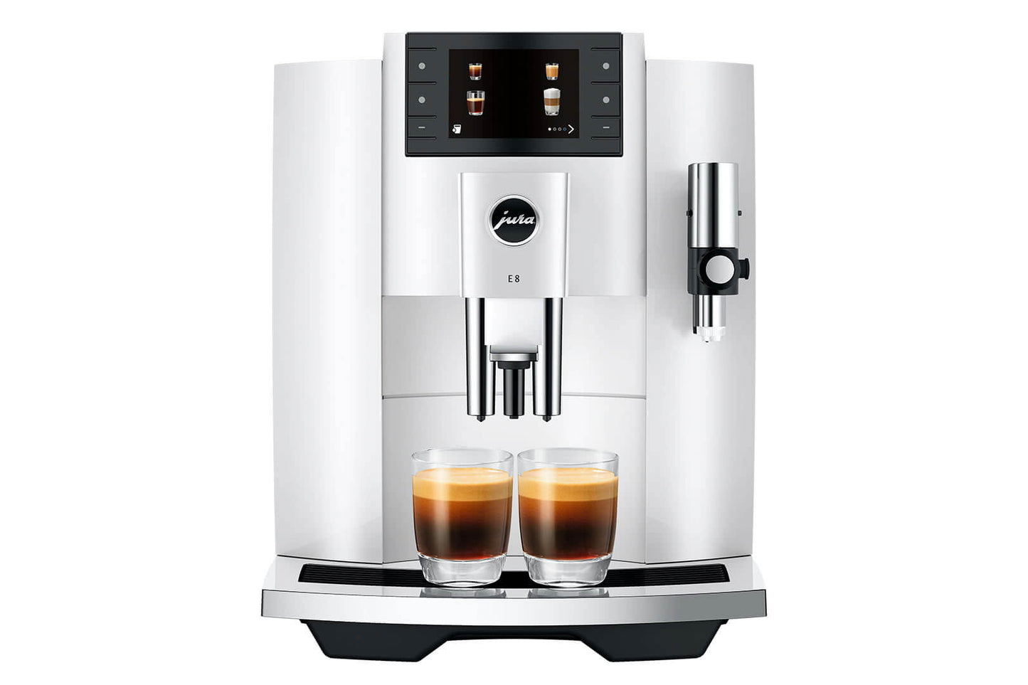 JURA E8 15662 Piano White Bean-to-Cup Coffee Machine