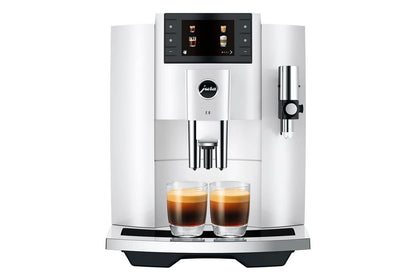 JURA E8 15662 Piano White Bean-to-Cup Coffee Machine