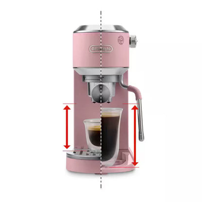 De'Longhi Dedica Duo EC890.PK Manual Espresso Coffee Machine - Pink