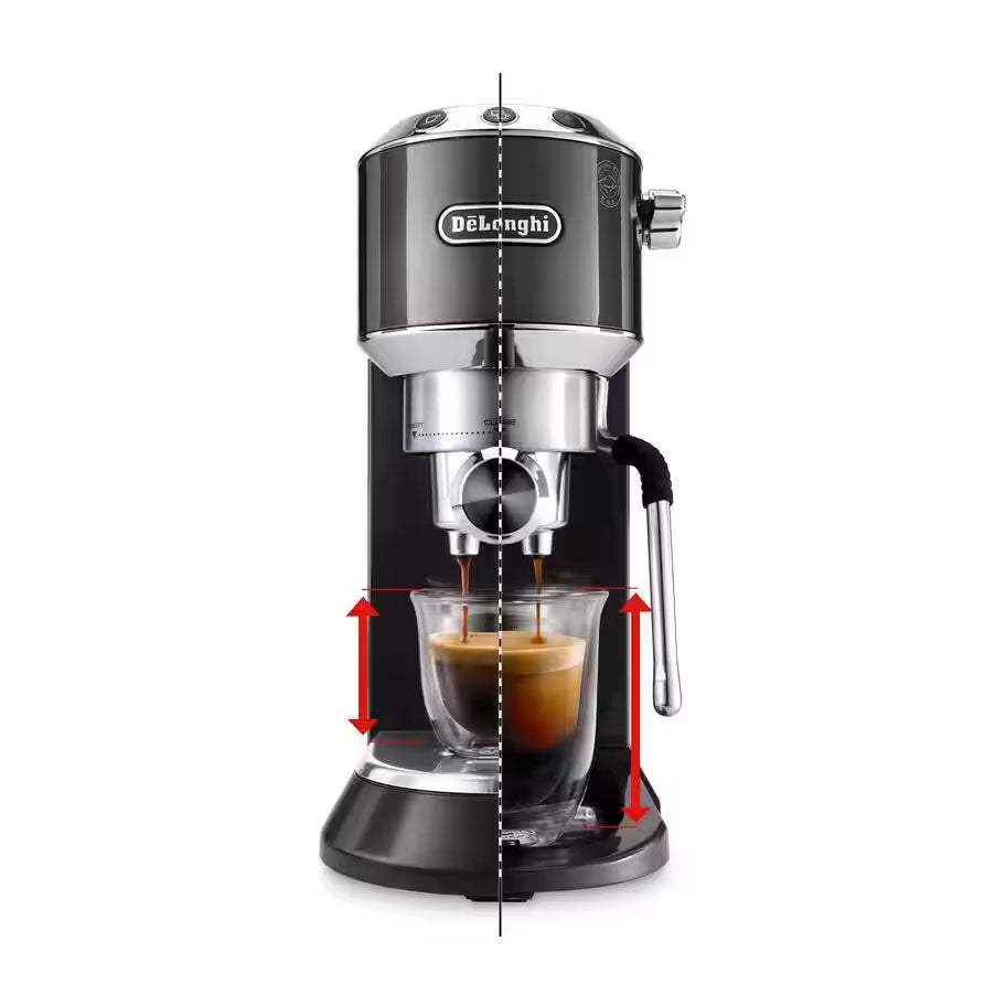 De'Longhi Dedica Arte EC885.GY Manual Espresso Coffee Machine - Grey
