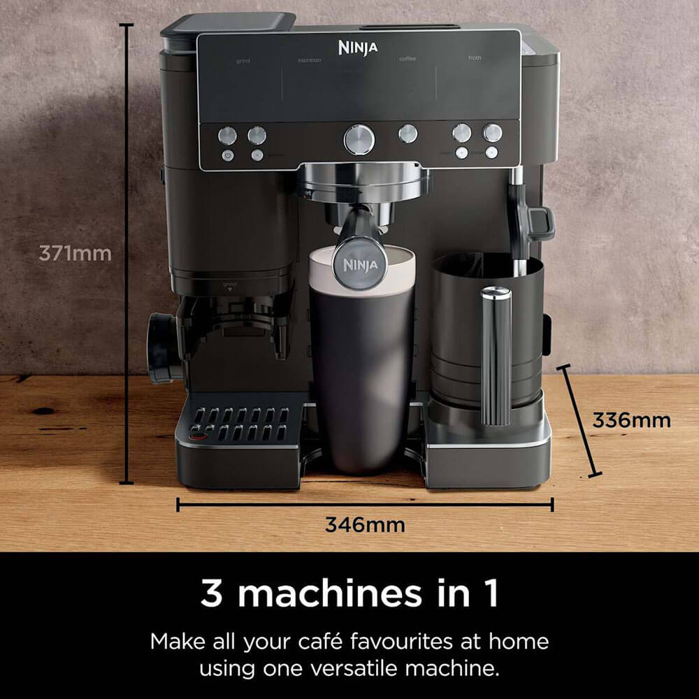Ninja Luxe Café Premier Espresso Machine ES601UKBK - Black