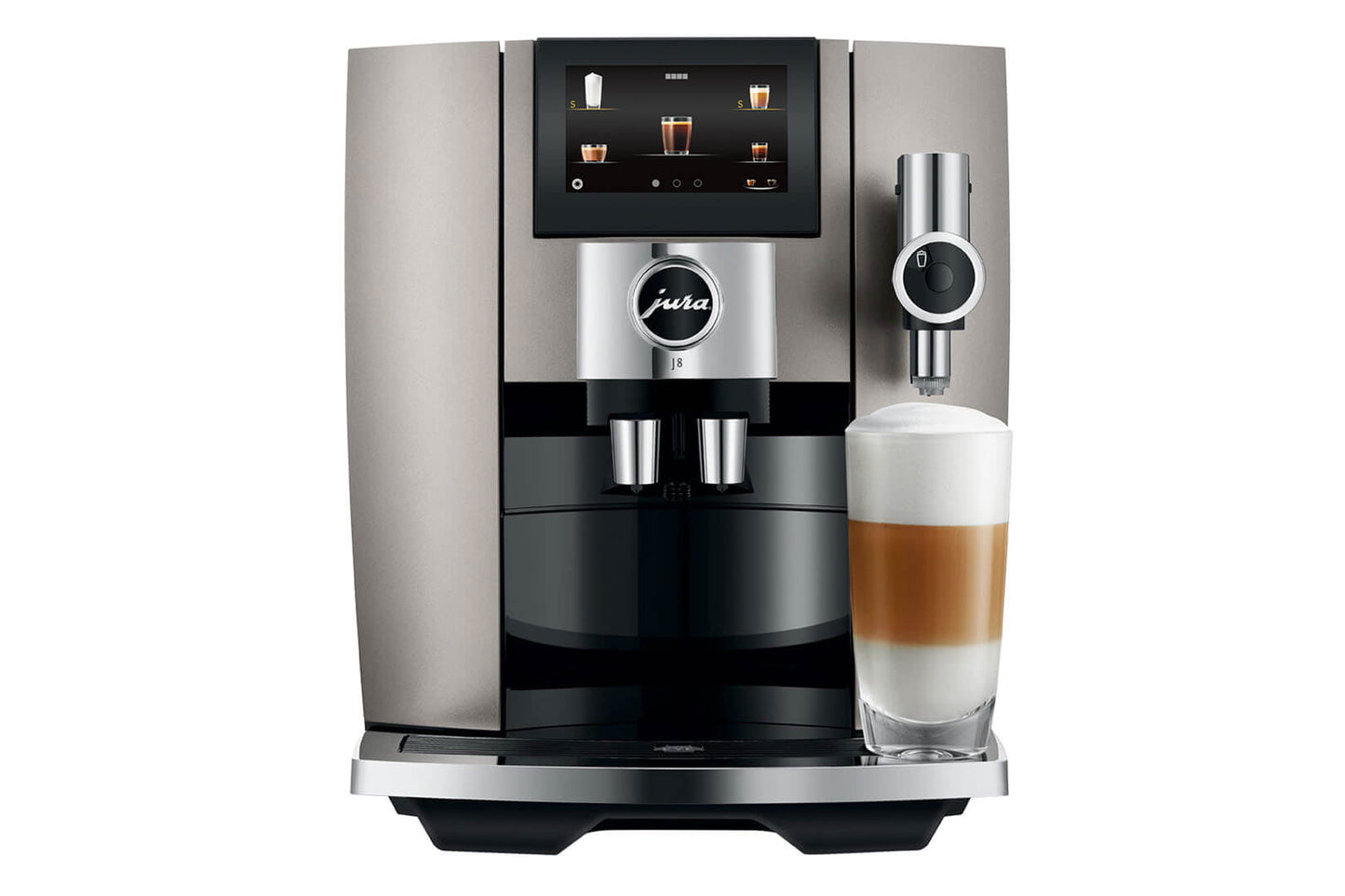 JURA J8 15556 Midnight Silver Bean-to-Cup Coffee Machine