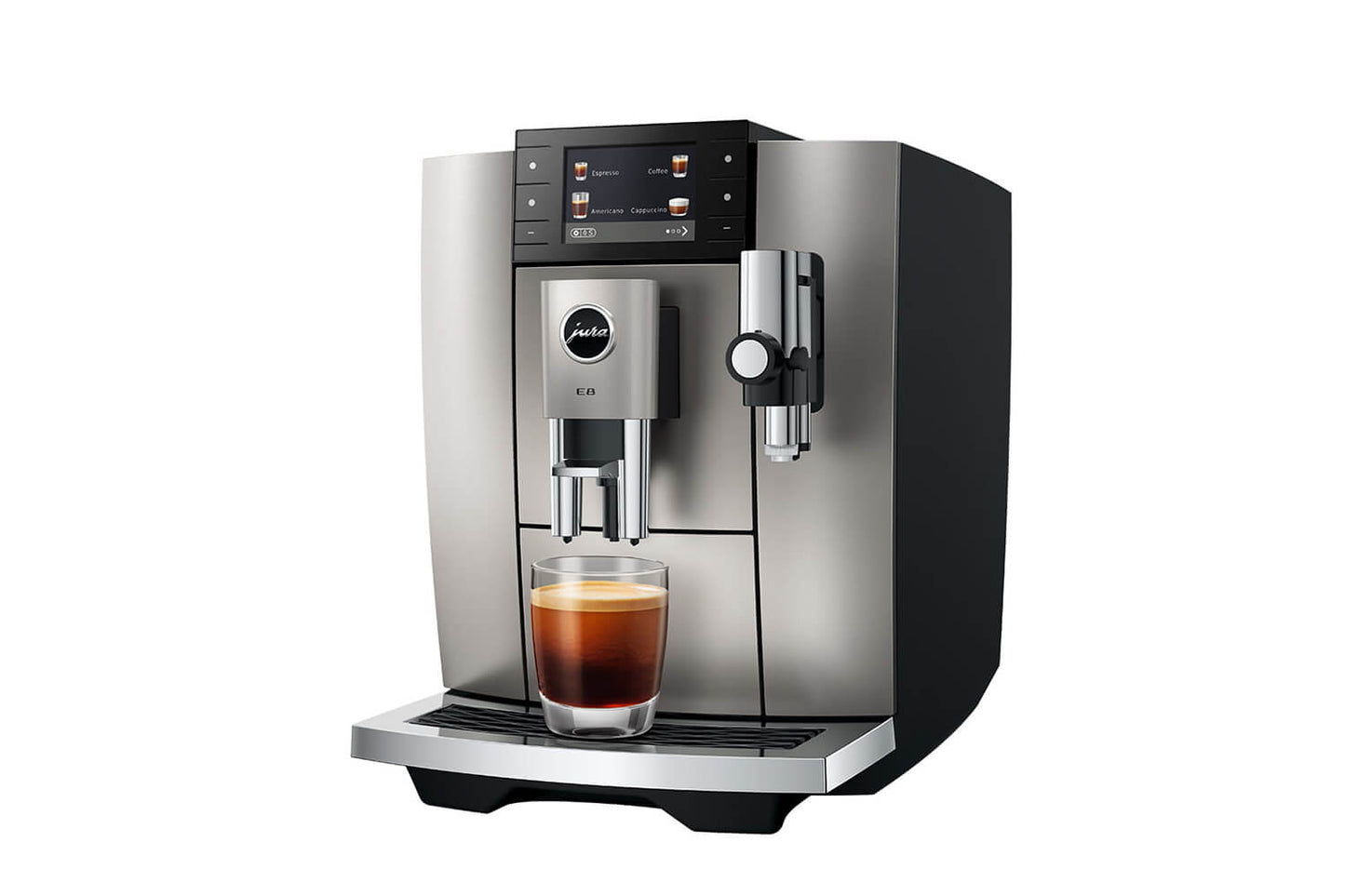 JURA E8 15721 Midnight Silver Bean-to-Cup Coffee Machine