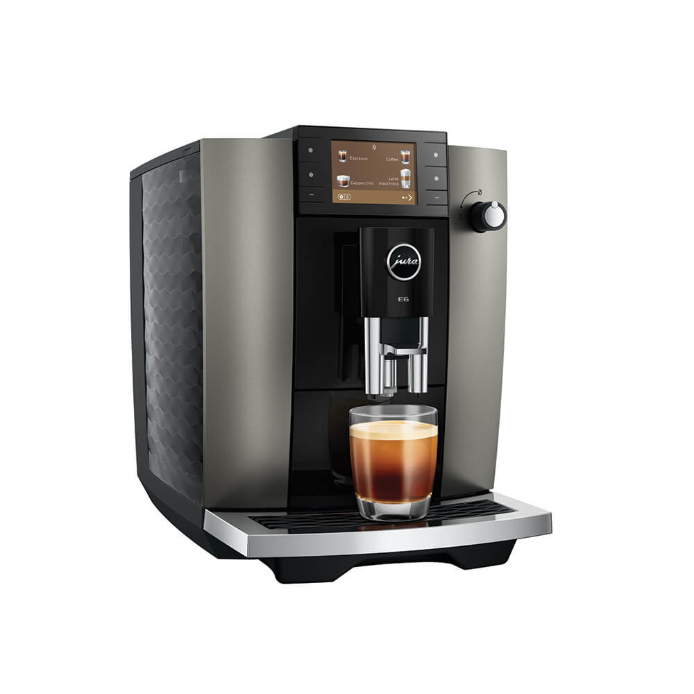 JURA E6 15854 Dark Inox  Bean-to-Cup Coffee Machine