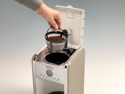 Ariete 12 Cup Drip Filter Coffee Maker - Cream