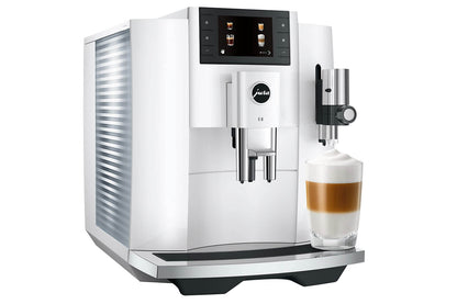 JURA E8 15662 Piano White Bean-to-Cup Coffee Machine