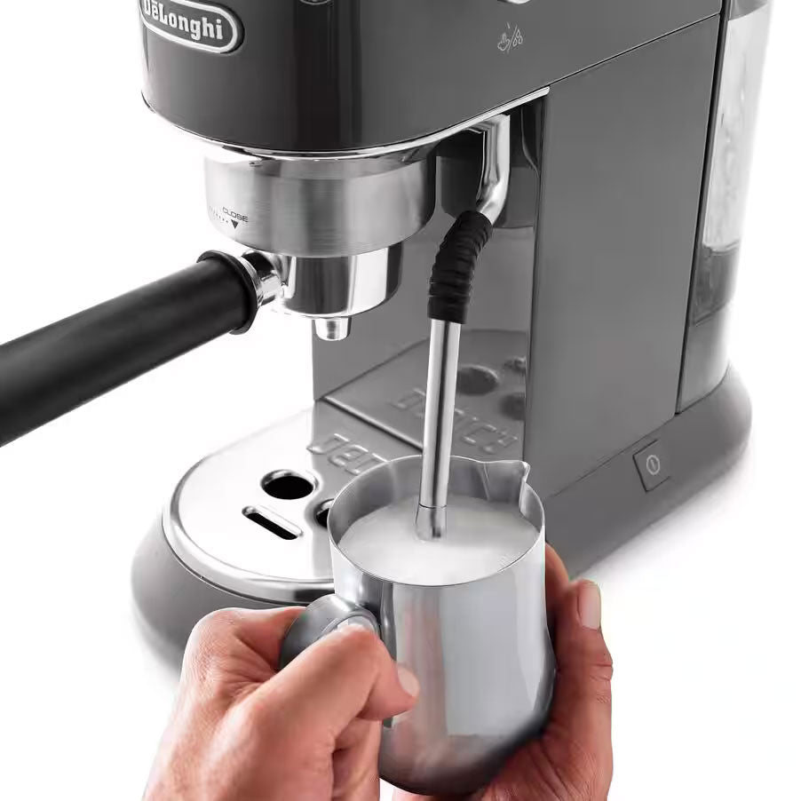 De'Longhi Dedica Arte EC885.GY Manual Espresso Coffee Machine - Grey