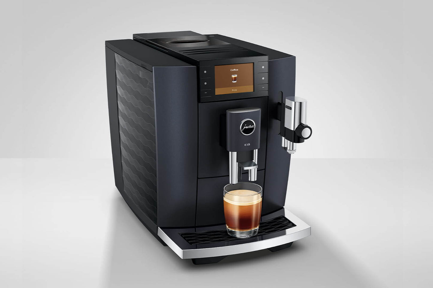 JURA E8 15840 Cosmic Black Bean-to-Cup Coffee Machine