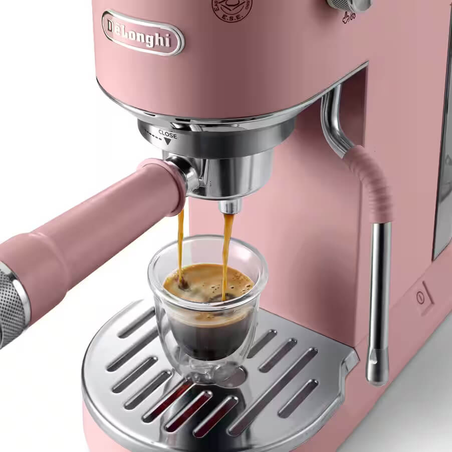 De'Longhi Dedica Duo EC890.PK Manual Espresso Coffee Machine - Pink