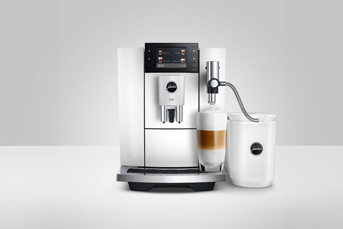 JURA E8 15841 Piano White Bean-to-Cup Coffee Machine