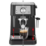 De'Longhi Stilosa EC260.BK Manual Espresso Coffee Machine - Black