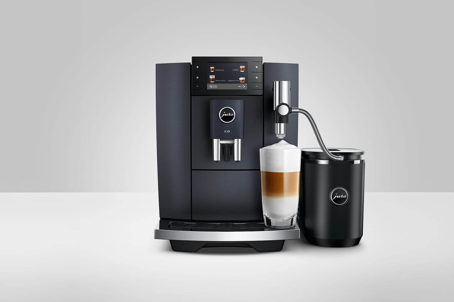 JURA E8 15840 Cosmic Black Bean-to-Cup Coffee Machine