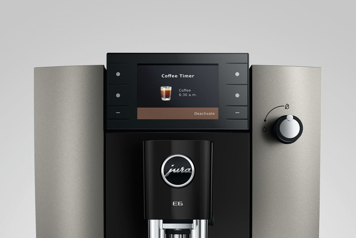 JURA E6 15854 Dark Inox  Bean-to-Cup Coffee Machine