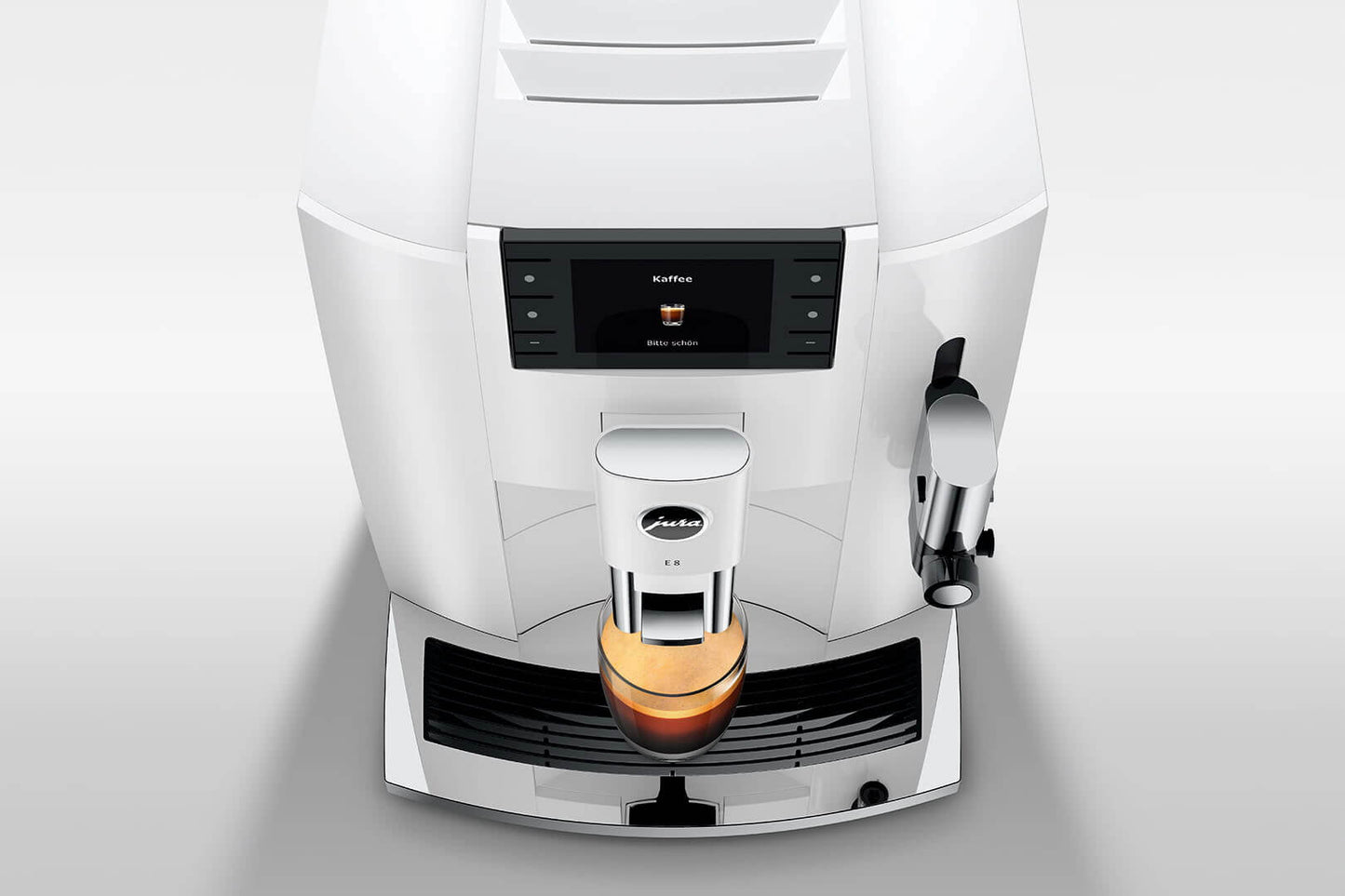 JURA E8 15662 Piano White Bean-to-Cup Coffee Machine