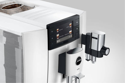 JURA E8 15841 Piano White Bean-to-Cup Coffee Machine