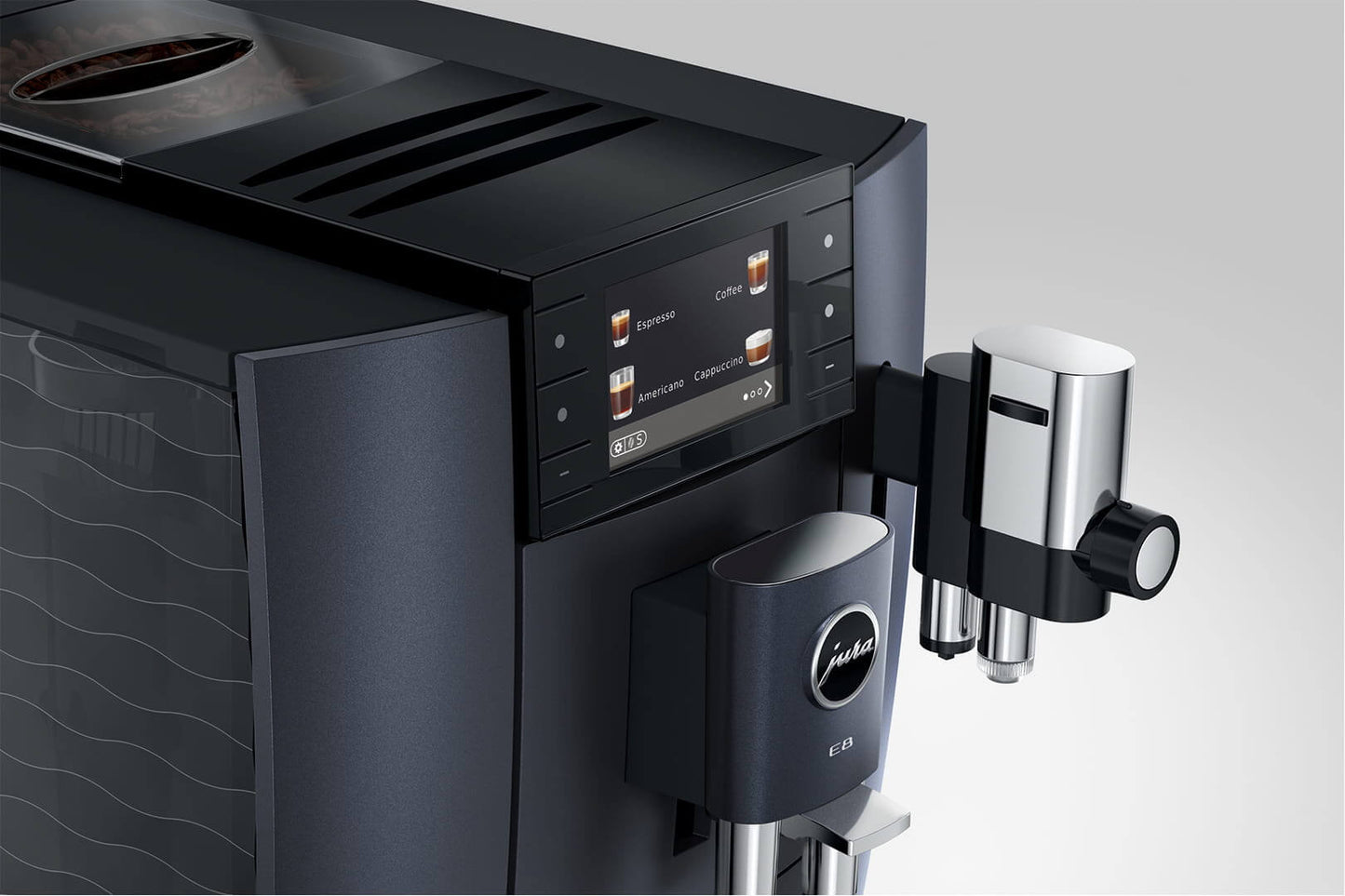 JURA E8 15840 Cosmic Black Bean-to-Cup Coffee Machine