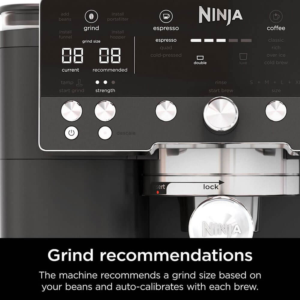 Ninja Luxe Café Premier Espresso Machine ES601UKBK - Black