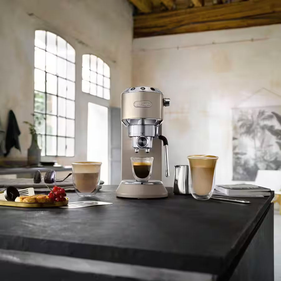 De'Longhi Dedica Arte EC885.BG Manual Espresso Coffee Machine - Beige