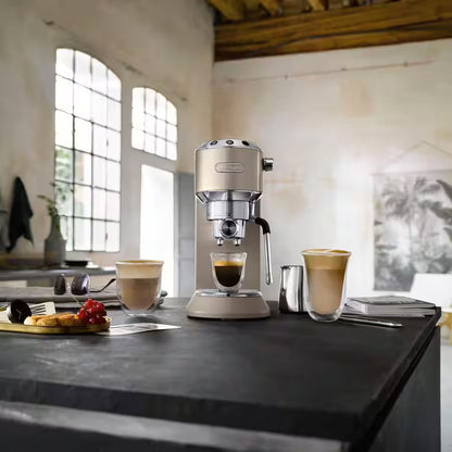 De'Longhi Dedica Arte EC885.BG Manual Espresso Coffee Machine - Beige