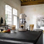 De'Longhi Dedica Arte EC885.BG Manual Espresso Coffee Machine - Beige