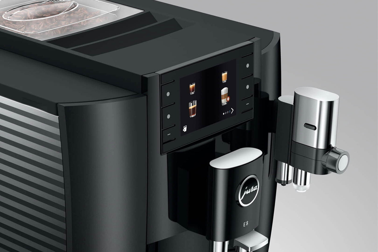 JURA E8 15661 Piano Black Bean-to-Cup Coffee Machine