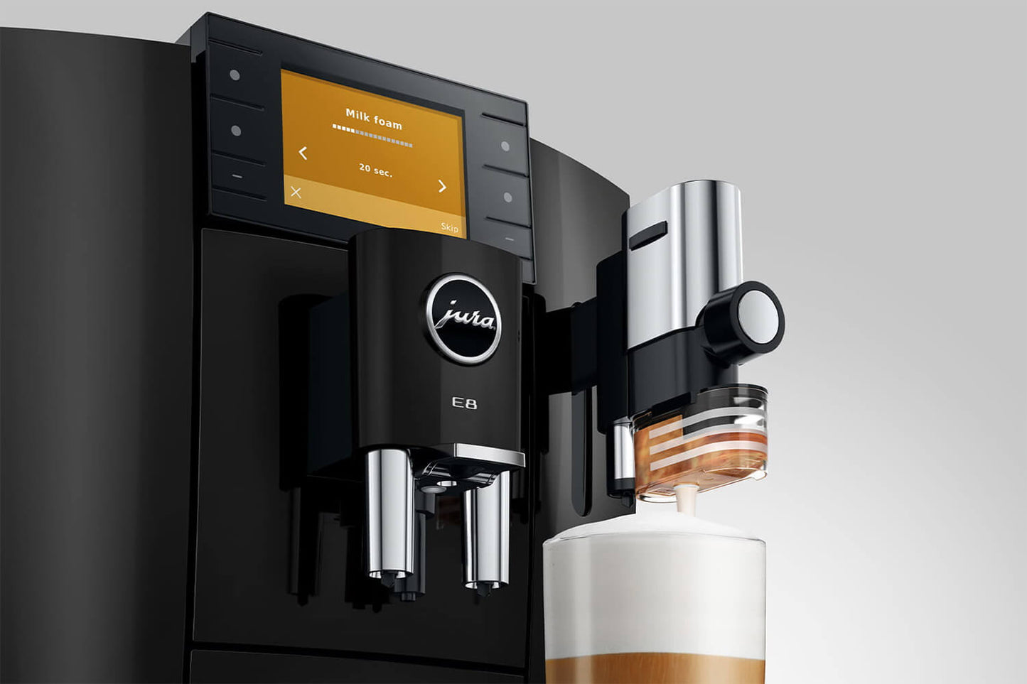 JURA E8 15842 Piano Black Bean-to-Cup Coffee Machine