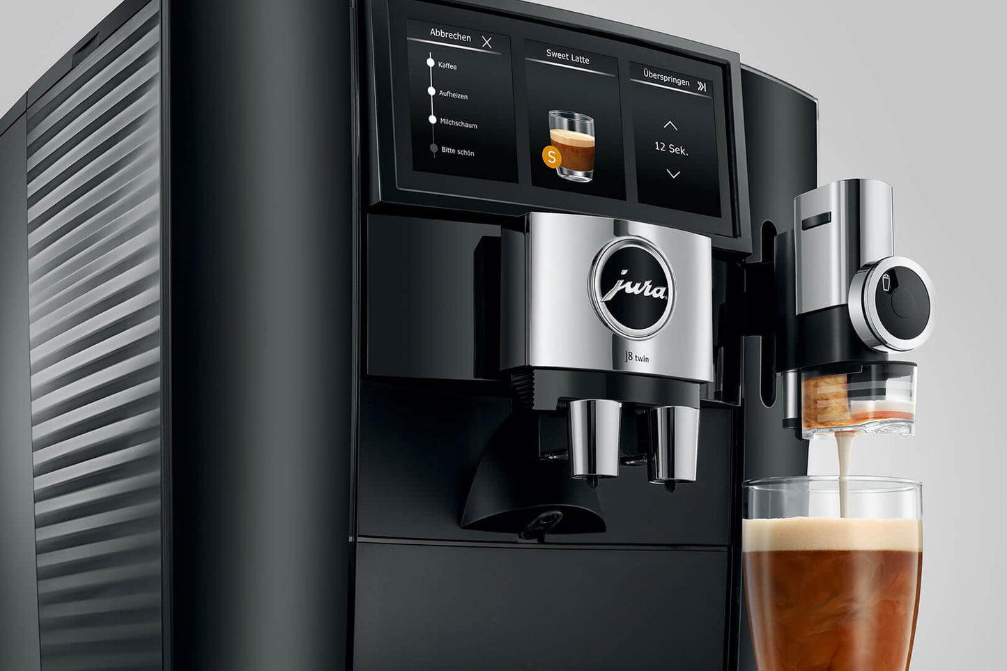 JURA J8 Twin 15659 Diamond Black Bean-to-Cup Coffee Machine
