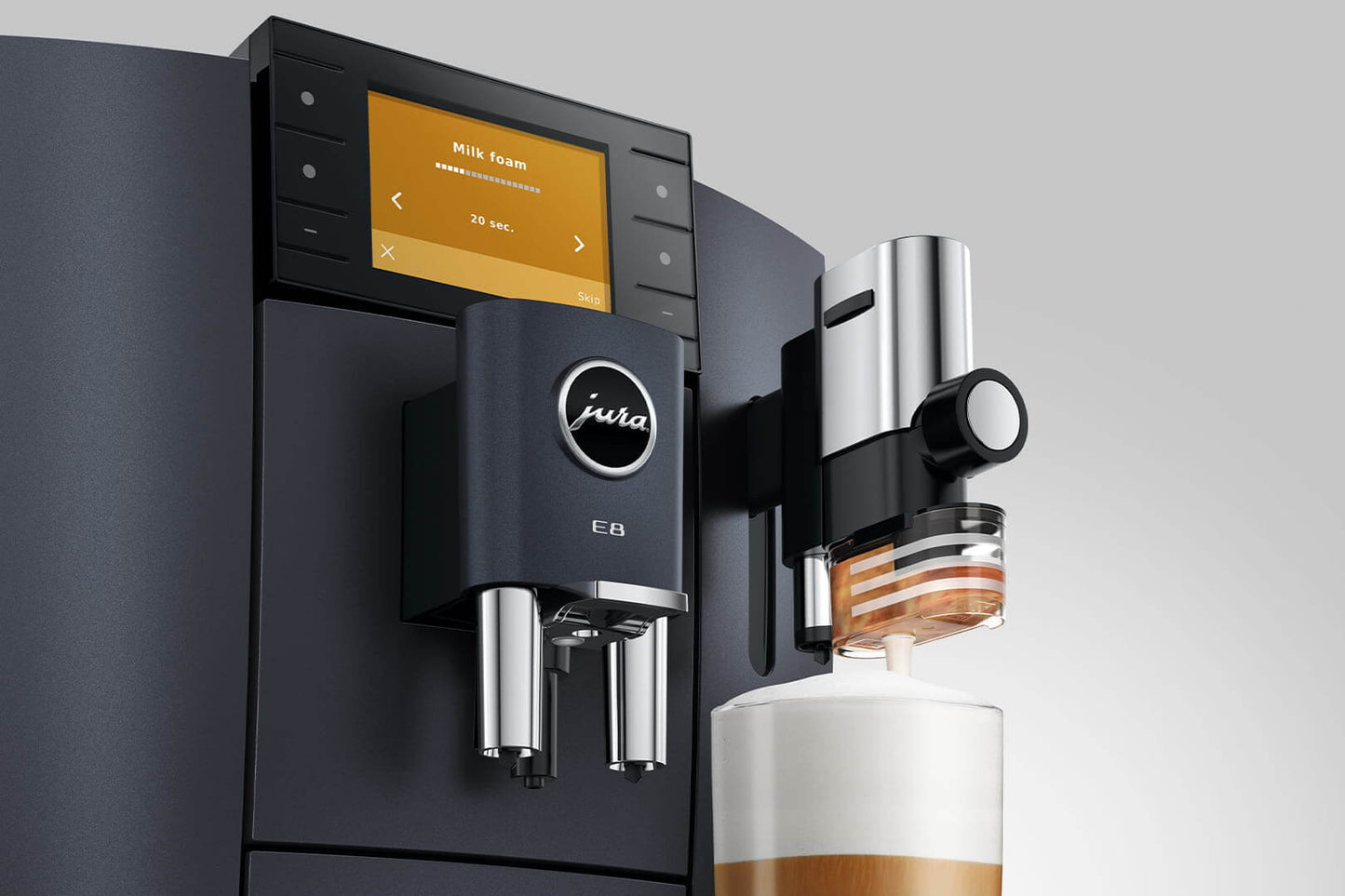 JURA E8 15840 Cosmic Black Bean-to-Cup Coffee Machine