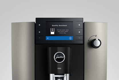 JURA E6 15854 Dark Inox  Bean-to-Cup Coffee Machine