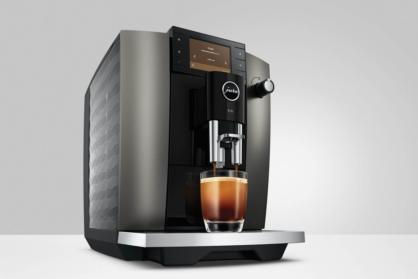 JURA E6 15854 Dark Inox  Bean-to-Cup Coffee Machine