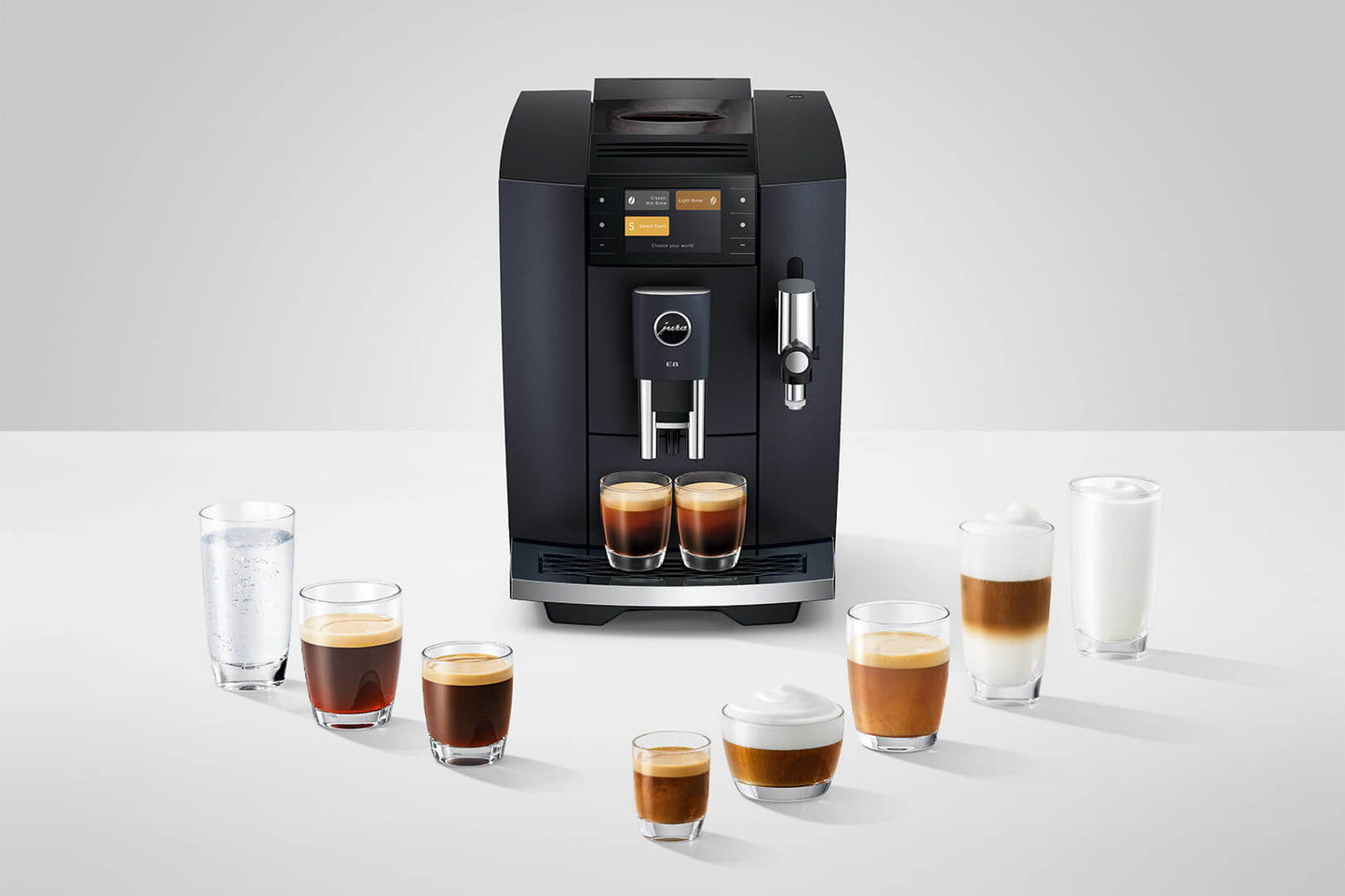 JURA E8 15840 Cosmic Black Bean-to-Cup Coffee Machine