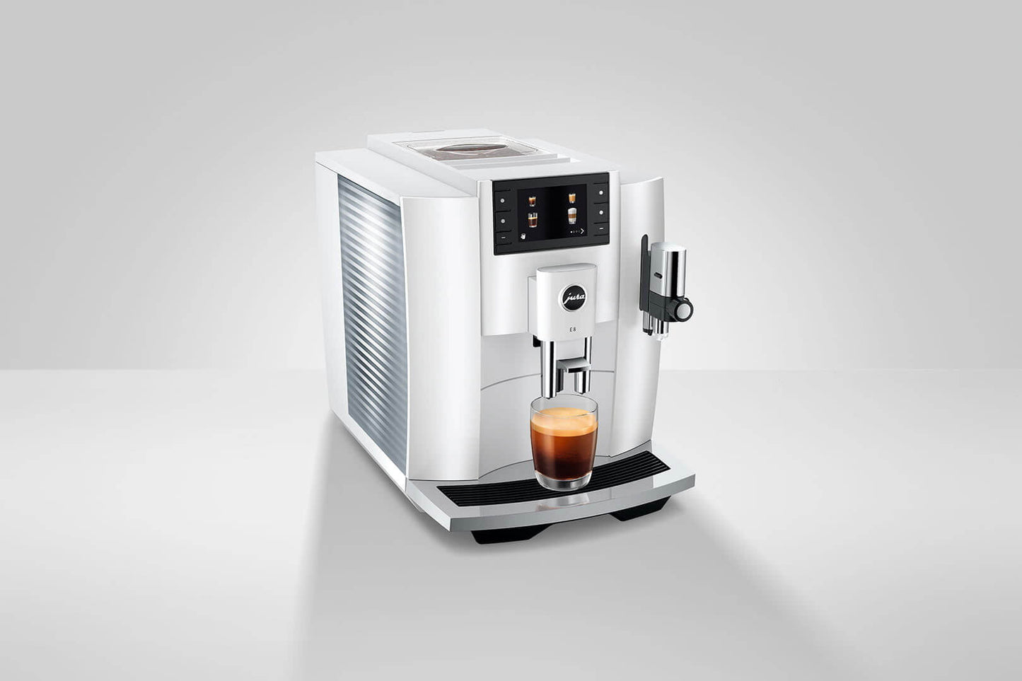 JURA E8 15662 Piano White Bean-to-Cup Coffee Machine