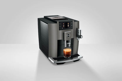 JURA E8 15583 Dark INOX Bean-to-Cup Coffee Machine