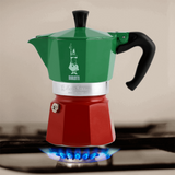 Bialetti Moka Express Tricolore Italia Stovetop Coffee Maker
