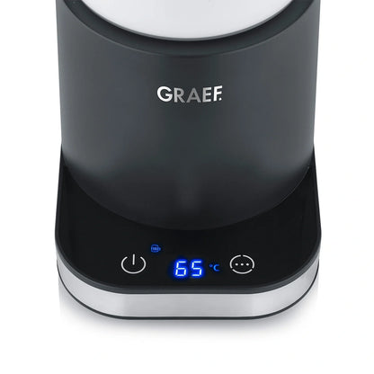 Graef Glass Induction Milk Frother - Black