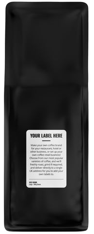 Black shop coffee bag