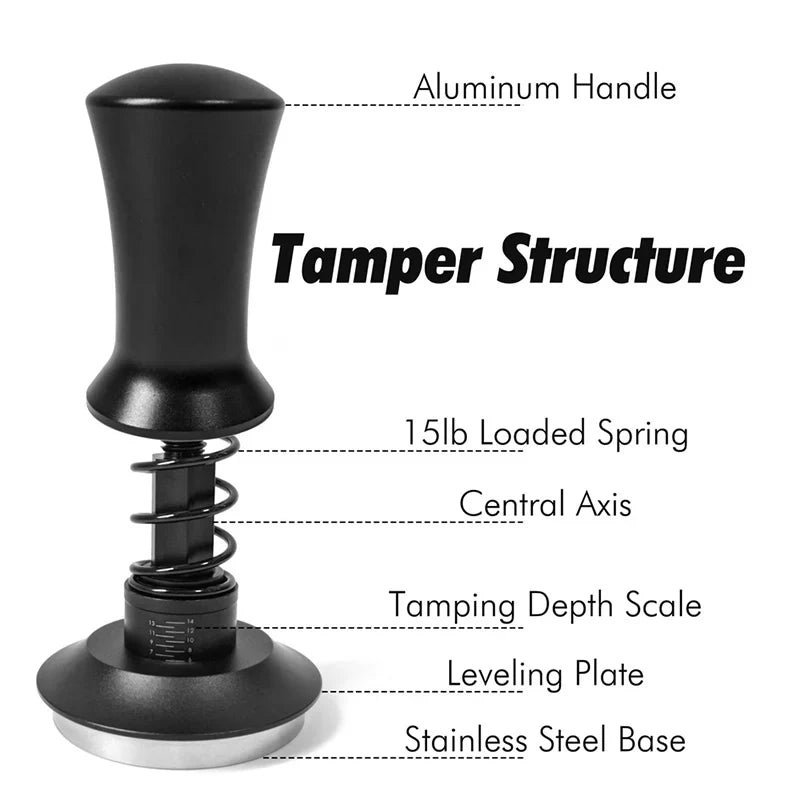Coffee Tamper Spring Espresso – Stainless Steel Tool