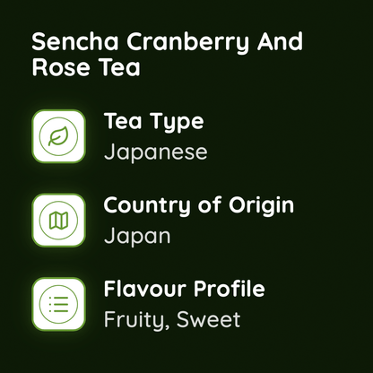 Sencha Cranberry And Rose Tea