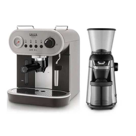 Gaggia Carezza Deluxe Espresso Machine & MD15 Coffee Grinder Bundle
