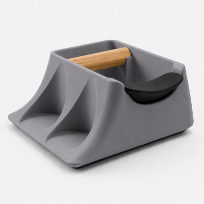 The Hub 3-in-1 Espresso Knock Box, Tamping Station & Tamper Holder